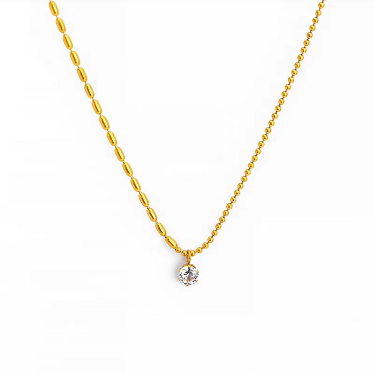 Women's Fashion Small Diamond Ball Clavicle Chain