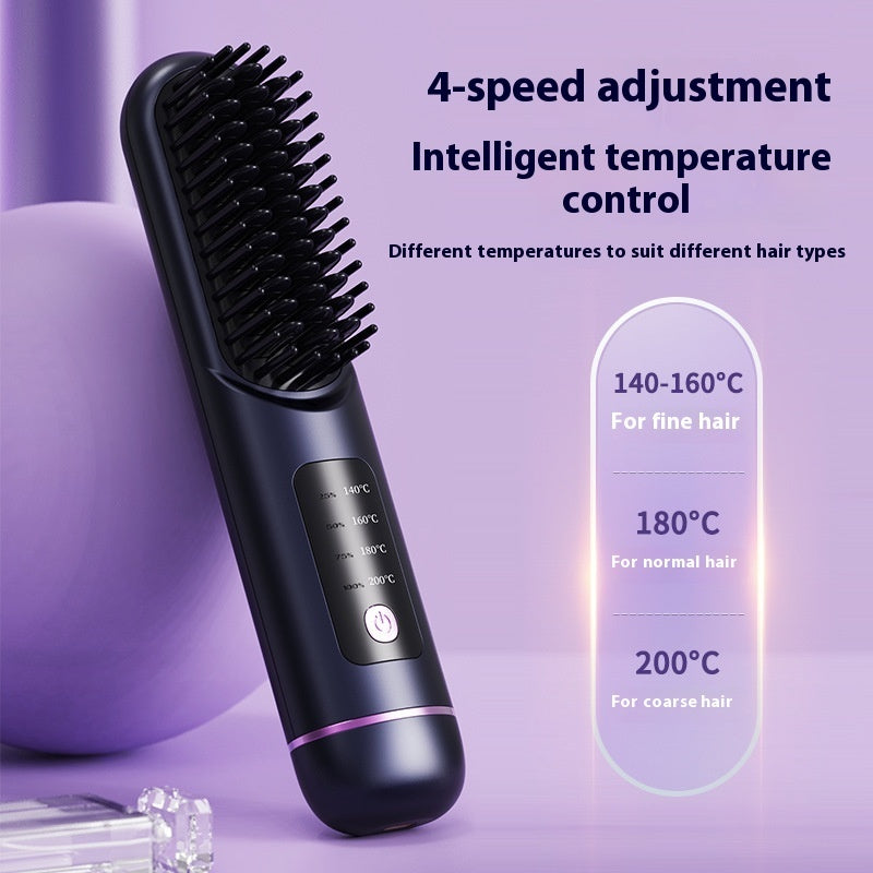 Household Portable Charging Negative Ion Straight Hair Comb