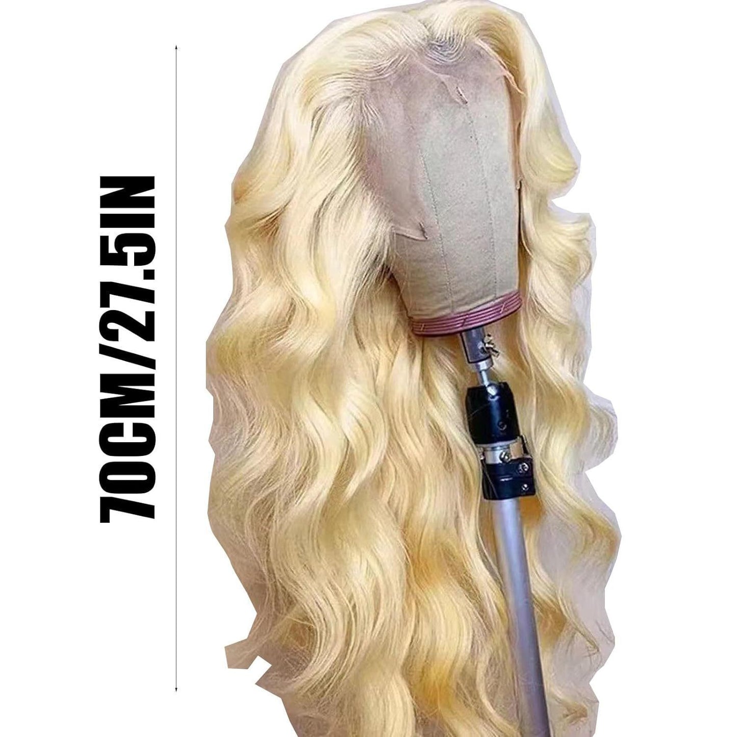 European And American Women's Lace Front Synthetic Fiber Wig With Middle Parting