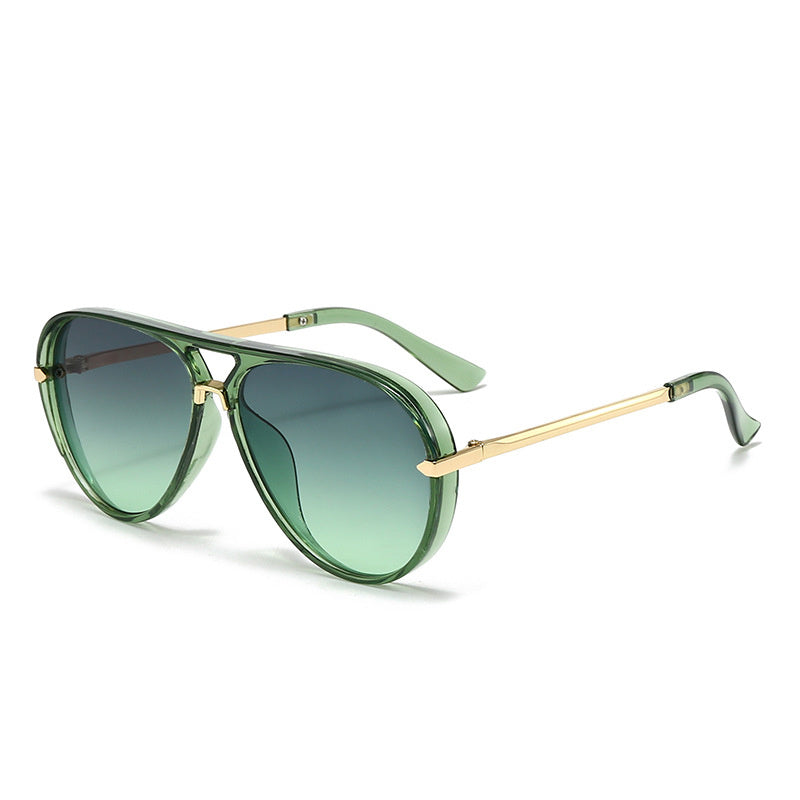 Female Personality All-matching Large Rim Sunglasses
