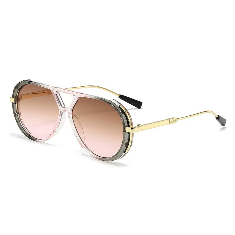 Female Personality All-matching Large Rim Sunglasses