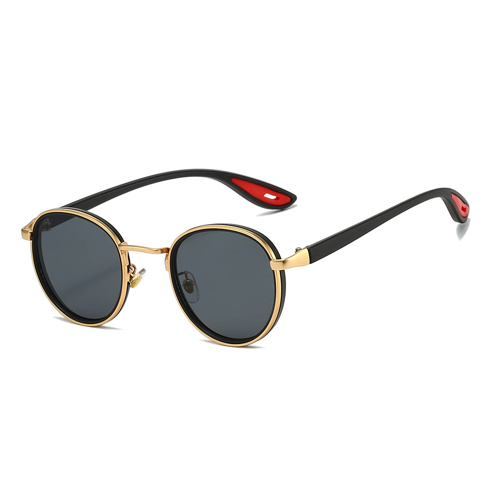Men's Fashion Metal Sunglasses Round Frame