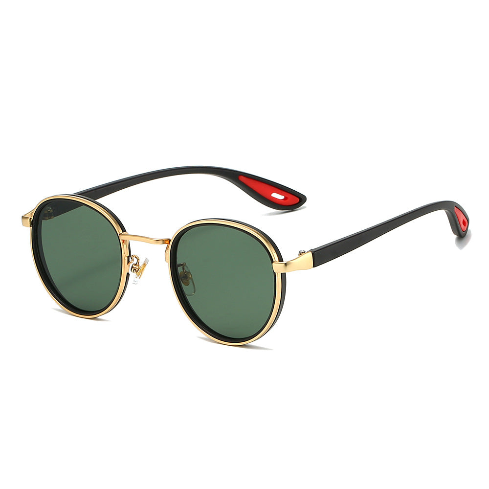 Men's Fashion Metal Sunglasses Round Frame