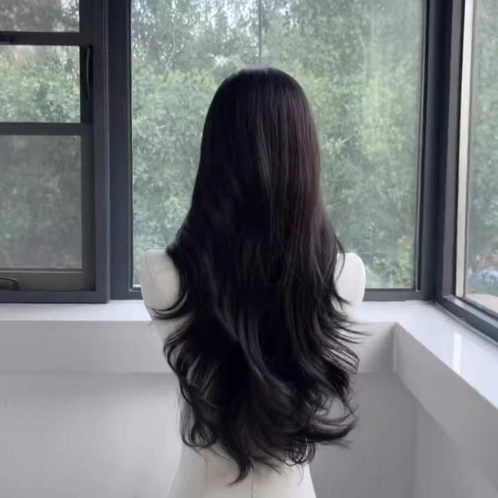 Fashionable All-match Bangs Lazy Curly Wig