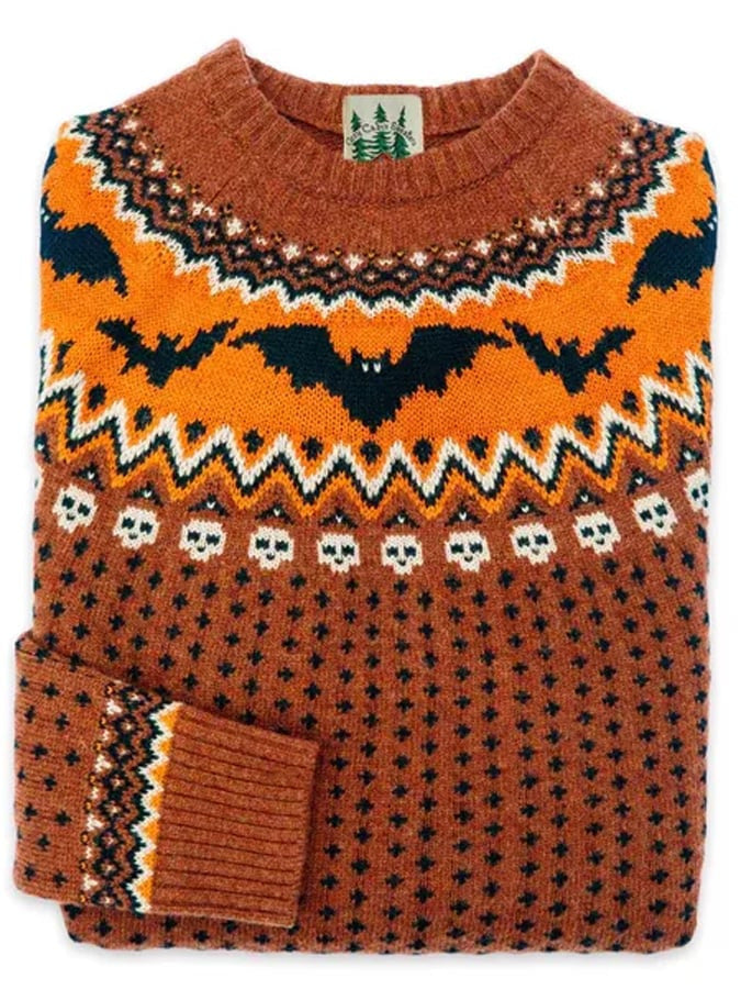 Hooded Thick Needle Fabric Trendy Round Neck Sweater