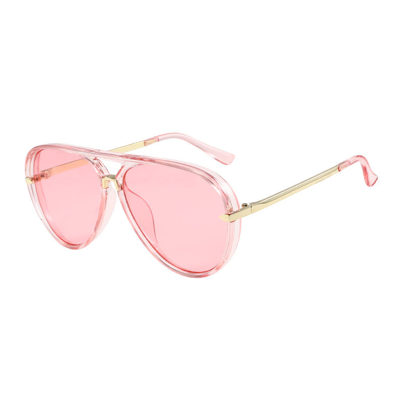 Female Personality All-matching Large Rim Sunglasses
