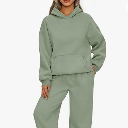 Women's Two-piece Casual Hoodie Sportswear Trousers Suit