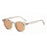 New Beige Nail Round Frame Sunglasses Retro Personality Trendy Sunglasses For Women