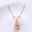 Ins Style Women's Beach Shell Gold-plated Edge Pendant Conch Necklace