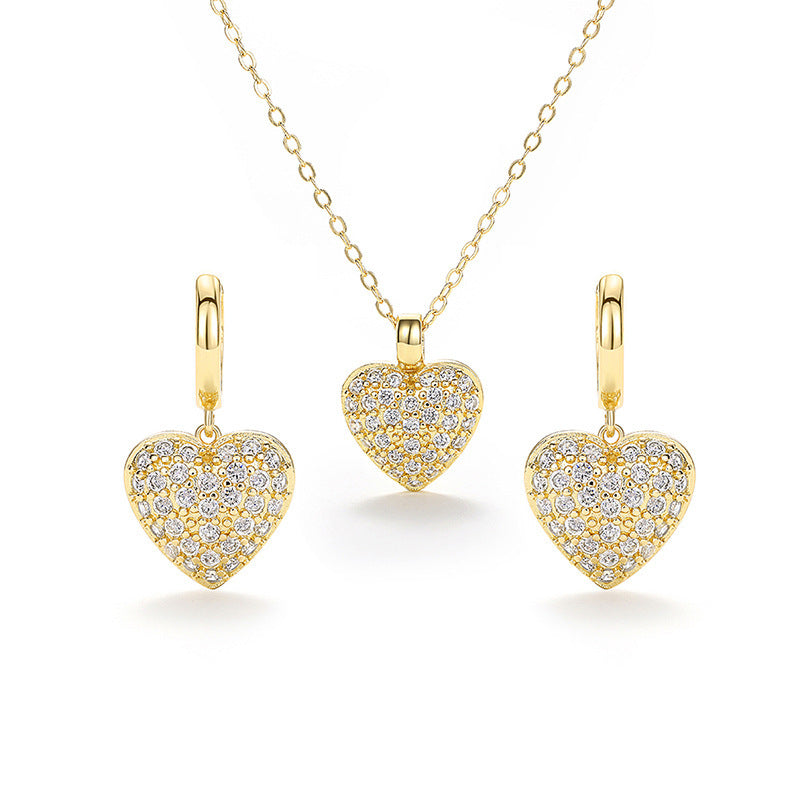 Love Suit Peach Heart Exquisite Necklace For Women