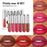 6 Capsules Lip Gloss Suit Lasting No Stain On Cup