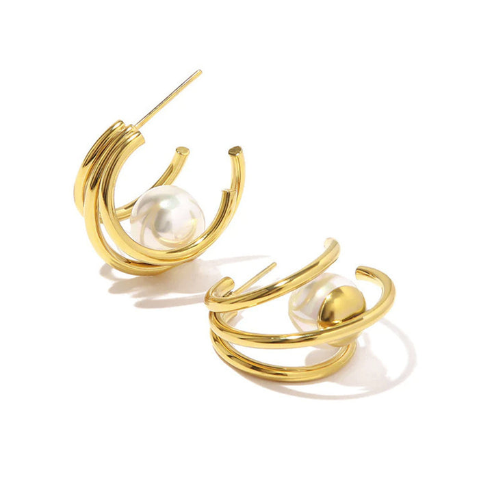 Women's Imitation Pearl Fashion Earrings Geometric