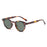 New Beige Nail Round Frame Sunglasses Retro Personality Trendy Sunglasses For Women