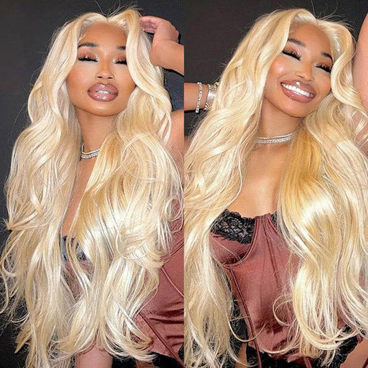 European And American Women's Lace Front Synthetic Fiber Wig With Middle Parting