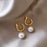 Zircon Pearl All-match Stud Earrings