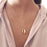 Ins Style Women's Beach Shell Gold-plated Edge Pendant Conch Necklace