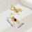 Valentine's Day Gift Luxury Love Earrings With Rhine Stone Lock Series Diamond Lock-shaped Special-interest Earrings For Women