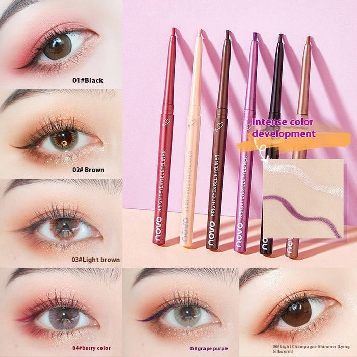 Heartbeats Color Eyeliner Ultra-fine Waterproof Sweat-proof Not Smudge Eye Shadow Pen