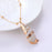 Ins Style Women's Beach Shell Gold-plated Edge Pendant Conch Necklace