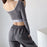 High Waist Bare Midriff Slim Fit Inner Sports Top