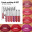 6 Capsules Lip Gloss Suit Lasting No Stain On Cup