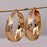 Retro Pattern Golden Ring Women's Earrings