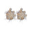 Christmas Snowflake Earrings Women's Full Diamond Pearl Plush Earrings