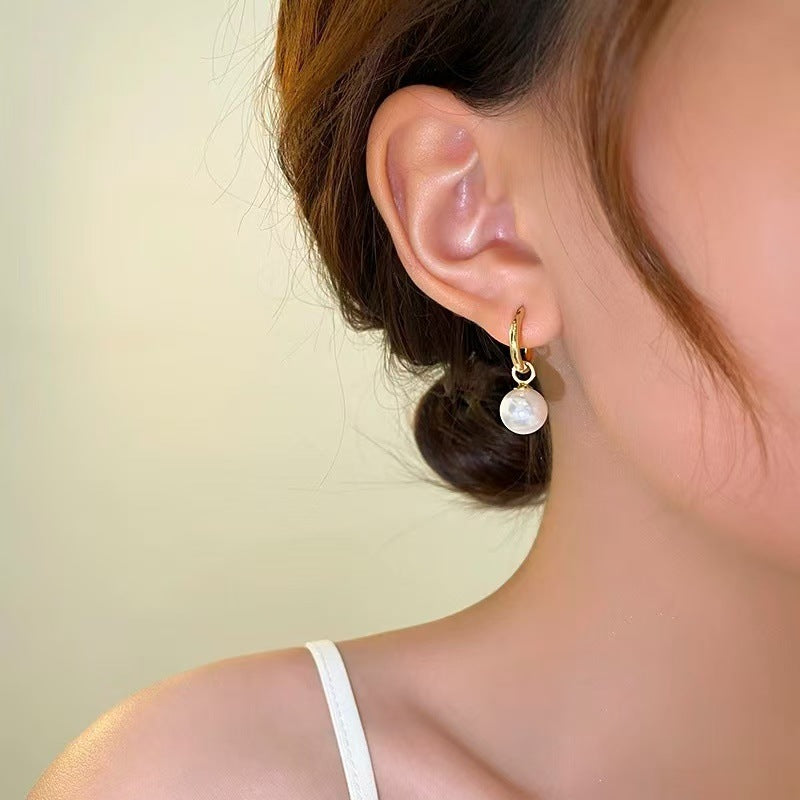 Zircon Pearl All-match Stud Earrings