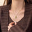 Amber Stone Necklace Retro Irregular Clavicle Chain Sweater Chain Women Fashion Jewelry