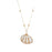 Ins Style Women's Beach Shell Gold-plated Edge Pendant Conch Necklace