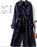 Double-breasted Mid-length Tie Trench Coat