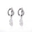 Geometric Circular Design Water Pearl Earrings