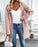 Loose Knitted Long Sleeves Hooded Cardigan Pocket Coat