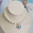 Pearl Necklace Love Gem Cat Collar