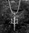 Fashion Stainless Steel Small Trident Necklace Ornament