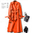 Double-breasted Mid-length Tie Trench Coat