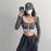 High Waist Bare Midriff Slim Fit Inner Sports Top