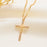 Diamond Cross Necklace Female Cross Pendant Clavicle Chain