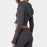 Fashion Knitted Hooded Suit Long Sleeve Zipper Cropped Top And Slim Flared Pants Trousers Solid Outfits Women's Clothing