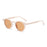 New Beige Nail Round Frame Sunglasses Retro Personality Trendy Sunglasses For Women