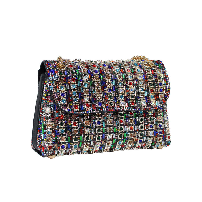 Fashion Crossbody Dinner Bag Diamond-embedded Hand Carrying