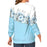 Women's Clothing Round Neck Long Sleeve Flower 3D Printed Pullover Sweatshirt