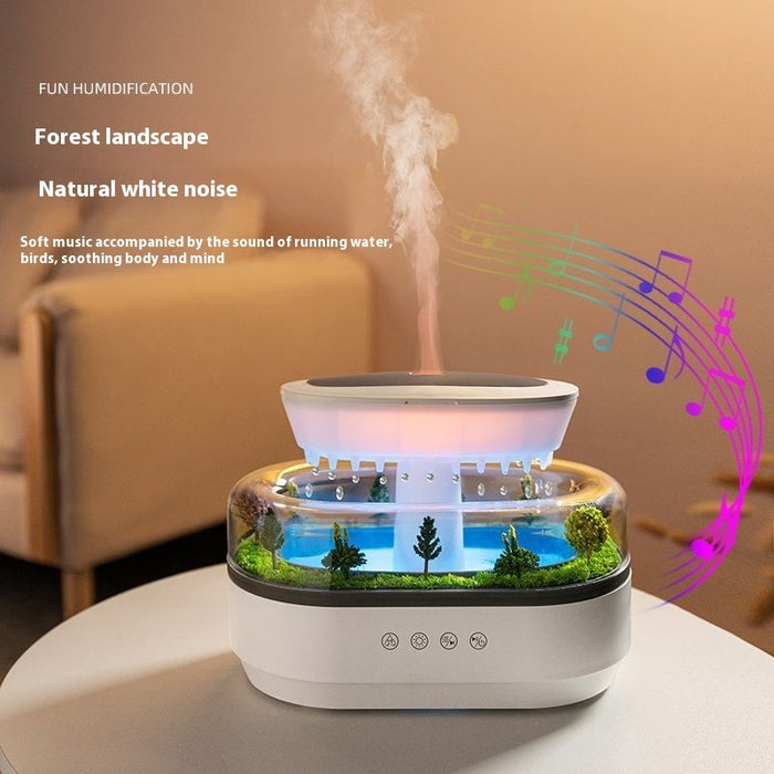 Micro Landscape Aroma Diffuser Household Bedroom Raindrop Humidifier