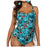 Plus Size Hot Spring Printed Split Two-piece Suit Bikini