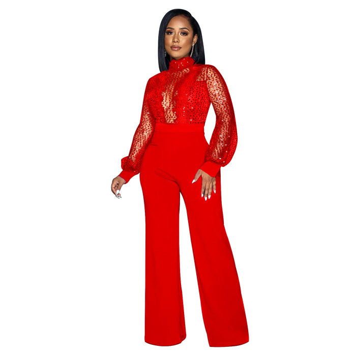 Fashion Special Women's Clothing Hollow-out Jumpsuit