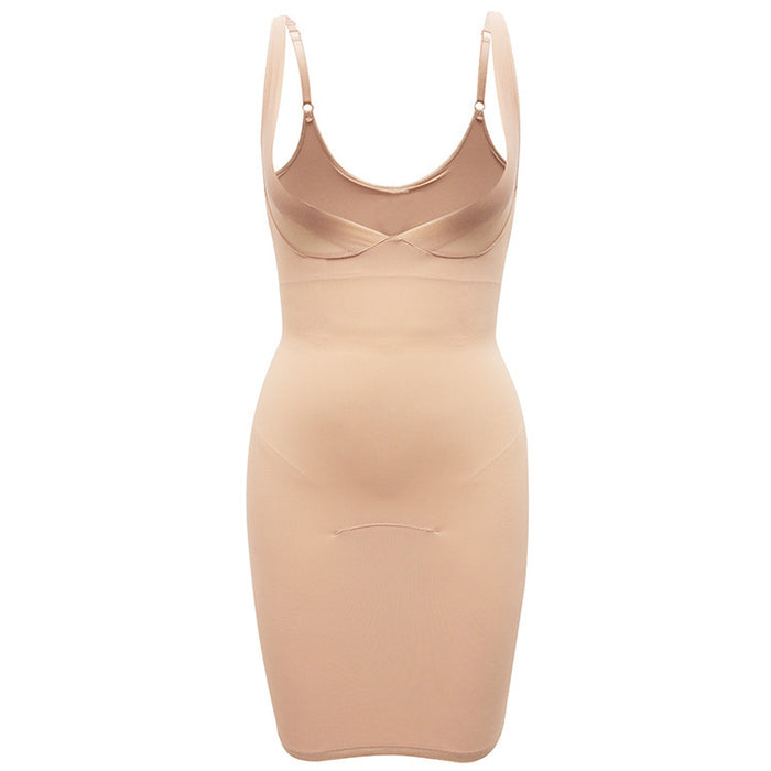 Women's Minimalist Gathering And Accessory Breast One-piece Shapewear