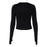 Hollow T-shirt Long Sleeve Slim-fit Top